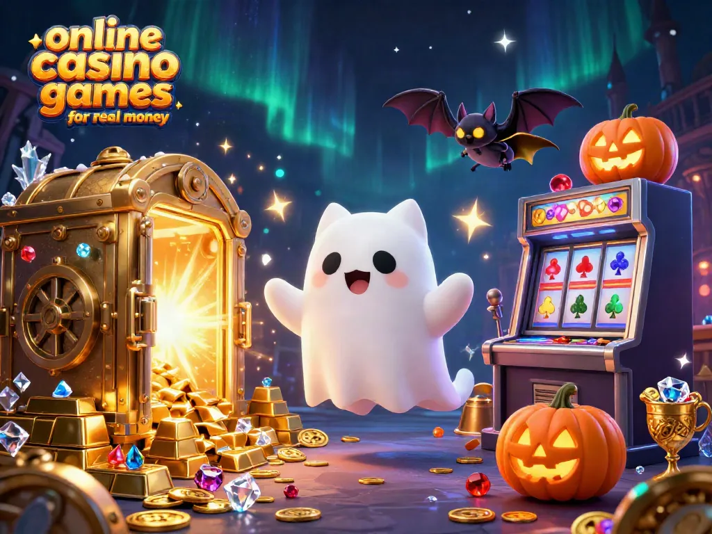 Play thrilling online casino games for real money with vibrant casino elements and magical characters.