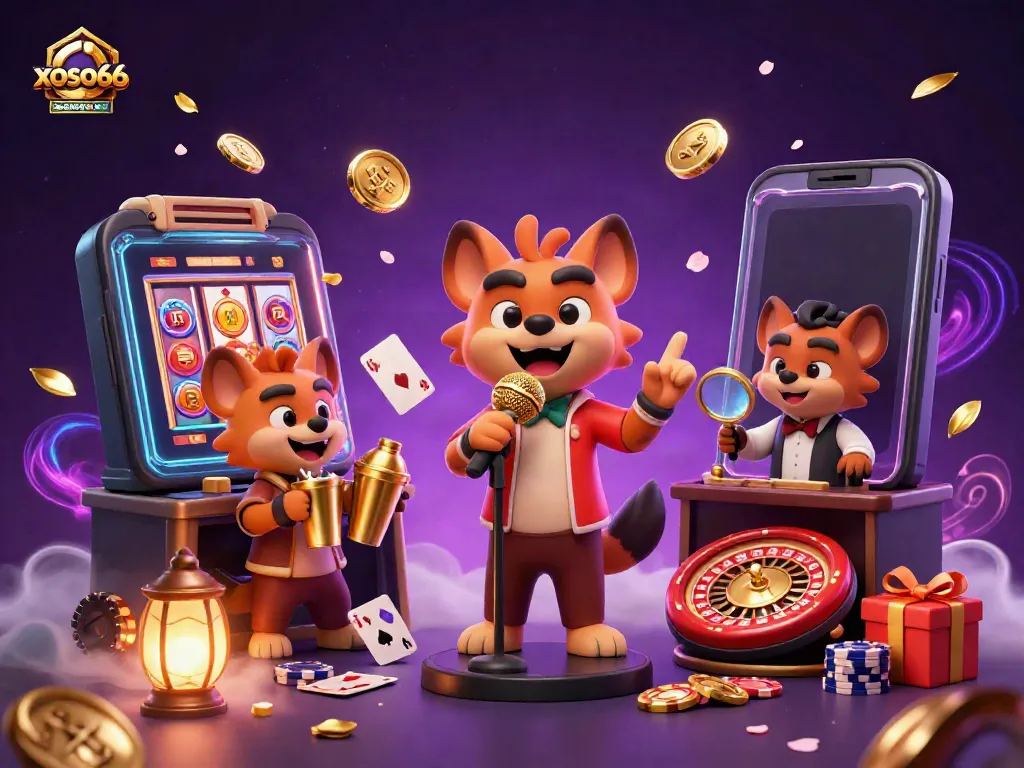 Savor xoso66's vibrant casino ambiance as hyena entertainers bring laughter and excitement.