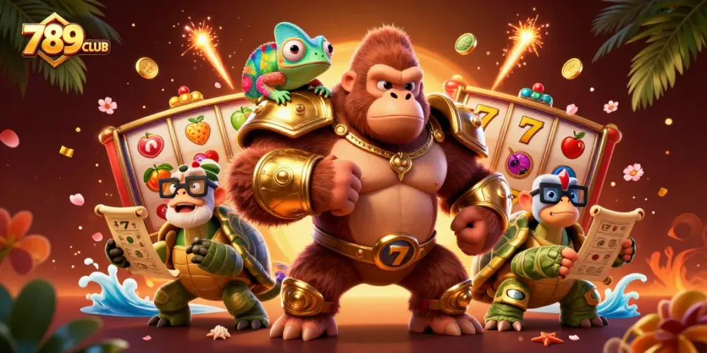 Engage in winning thrills at 789CLUB with exciting slot reels and vibrant game elements.