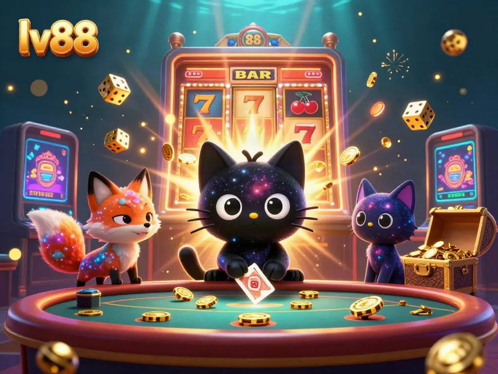 Experience exciting gaming at lv88, showcasing thrilling casino action and a cosmic theme.