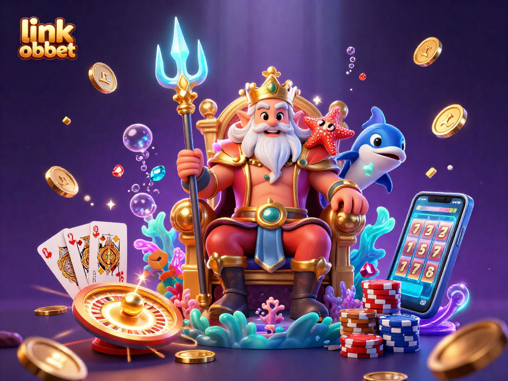Experience the thrill of link oxbet with vibrant 3D casino scenes featuring Neptune and games